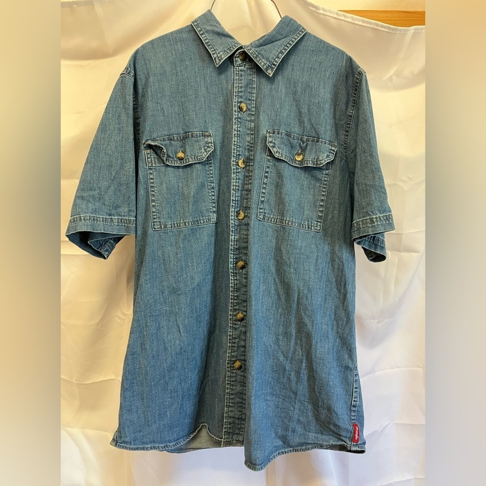 Wrangler Casual Blue Button-Down Shirt